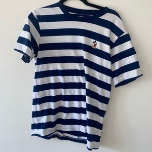 Uniqlo Striped Disney Mickey Mouse T-shirt size Medium